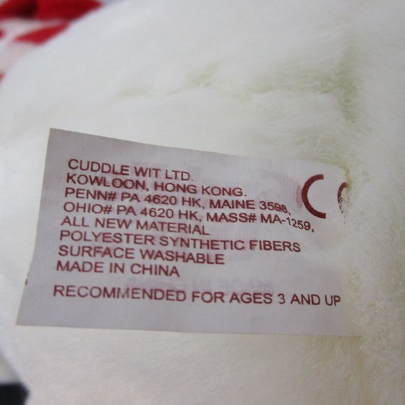 Vintage Cuddle Wit Stuffed Plush Snowman - Picture 8 of 8